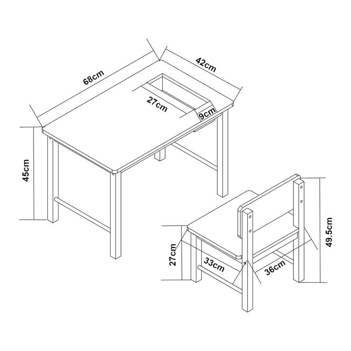 Produktbild En.Casa Brønnøy (Kinderstuhl, Kindertisch)