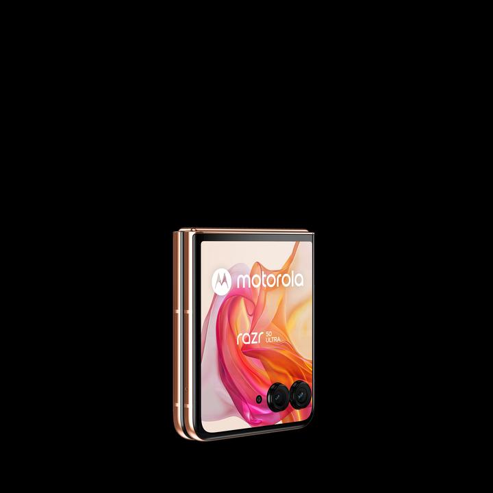 Actual product image Motorola Razr 50 Ultra (512 GB, Peach Fuzz, 6.90", SIM + eSIM, 50 Mpx)