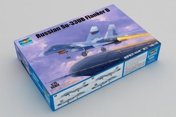 Actual product image Trumpeter Russian Su-33UB Flanker D