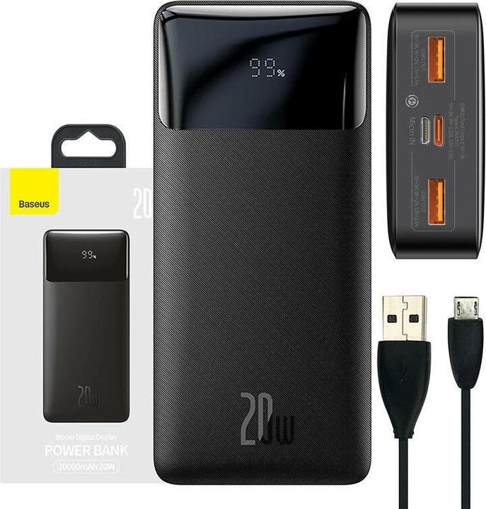 Immagine prodotto Baseus Serie Bipow (20000 mAh, 20 W, 74 Wh)