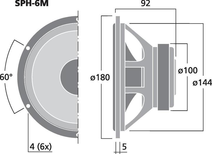 Image du produit Monacor Enceintes de basse hi-fi (1 pièce)