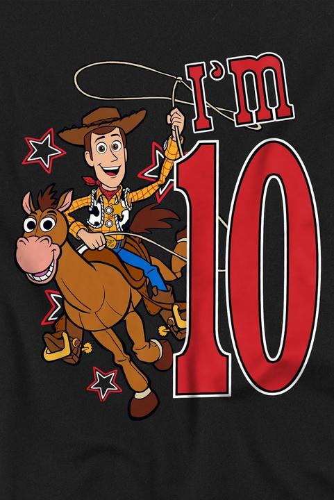 Actual product image Toy Story Childrens/Kids I'm 10 Woody Birthday T-Shirt (128)