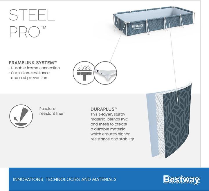 Immagine prodotto Bestway Set piscina Steel Pro 366x201x66cm (3000 x 2010 x 660 mm)