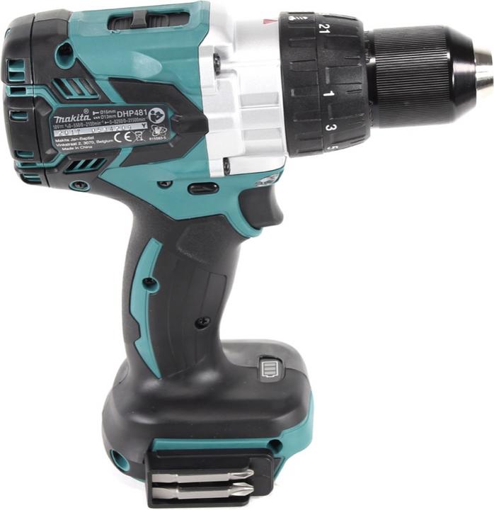 Actual product image Makita DHP 481 G1 Battery impact drill 18 V 115 Nm Brushless + 1x battery 6.0 Ah - without charger (Rechargeable battery operated)