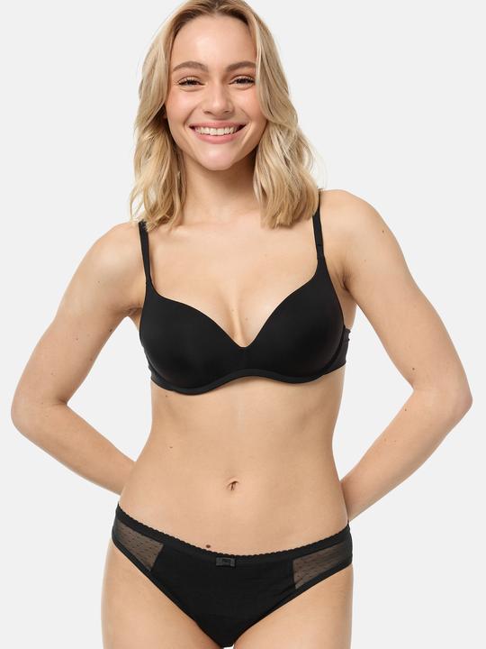 Produktbild DIM Slip Lace Stark schwarz mit Meshdetail (42, 43, 44)