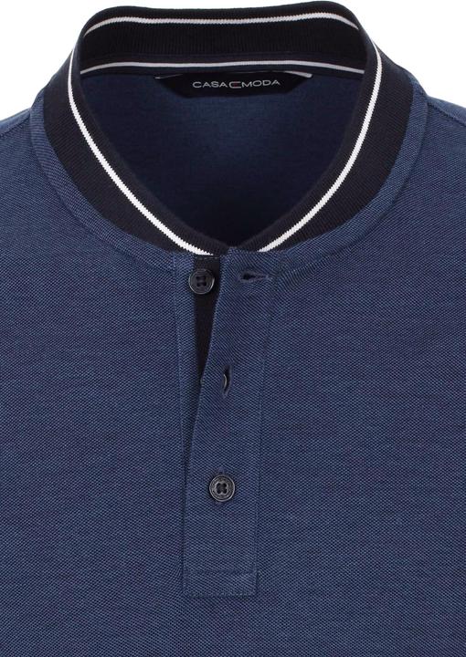 Produktbild Casa Moda Poloshirt Polo Kurzarmshirt mit College-Kragen und Kontraststreifen (M)