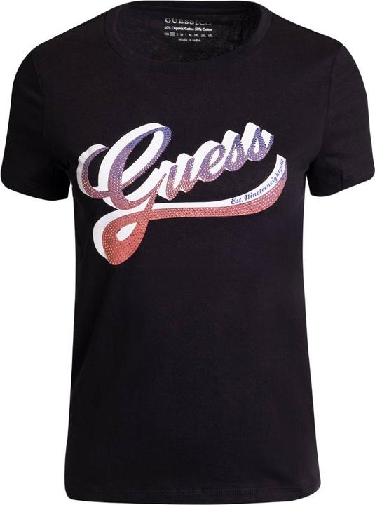 Produktbild Guess T-Shirt Donna ss cn Shaded Logo Tee Nero ES23GU81 W3GI34I3Z14 M (M)