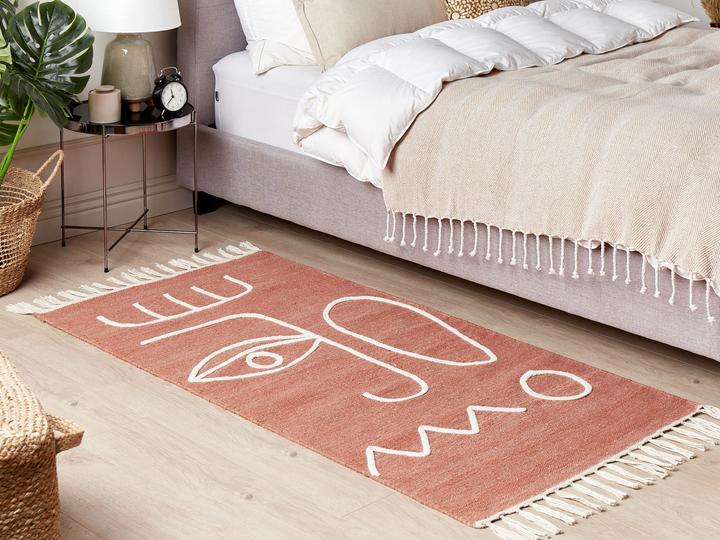 Actual product image Beliani Carpet Orange 80 x 150 cm YAVU (80 x 150 cm)