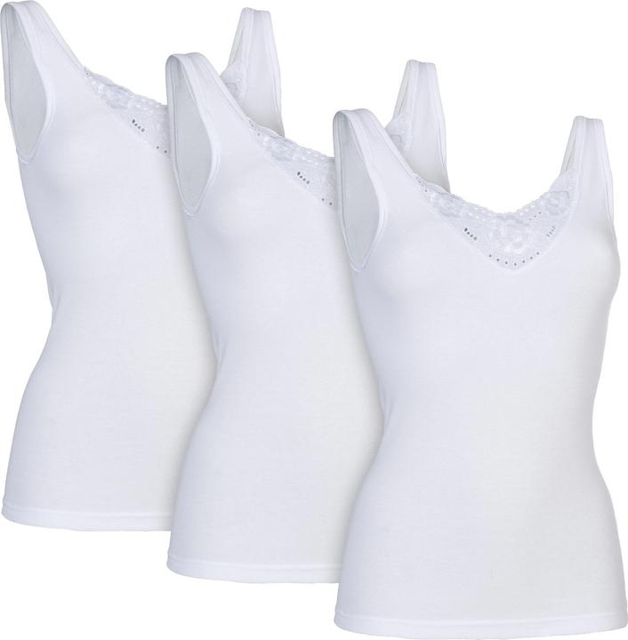 Erwin Müller Damen-Unterhemd 3er-Pack kochfest