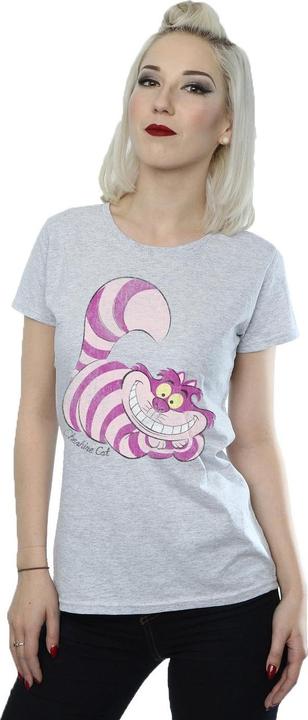 Actual product image Alice In Wonderland Womens/Ladies Cheshire Cat Fitted T-Shirt (XS)