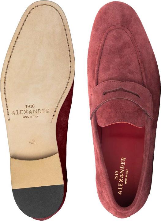 Produktbild Alexander 1910 Cannes Moccasin - Bordeaux Suede (44)