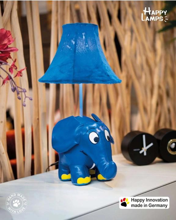 Produktbild Happy Lamps Elefant von der Sendung mit der Maus, LED Tischleuchte, handgefertigt (450 lm)