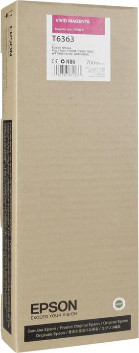 Actual product image Epson T6363 Vivid (M)