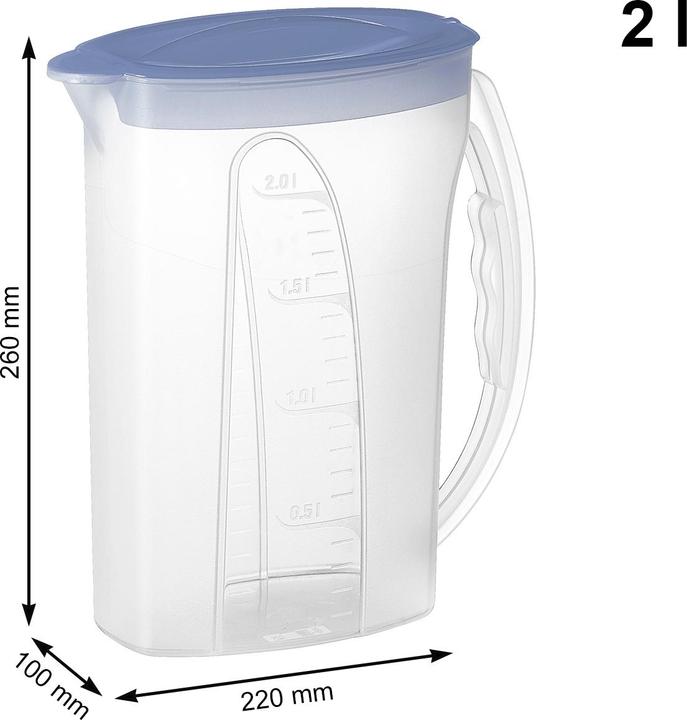 Actual product image Rotho Fridge jug Fresh 2l blue (2 l)