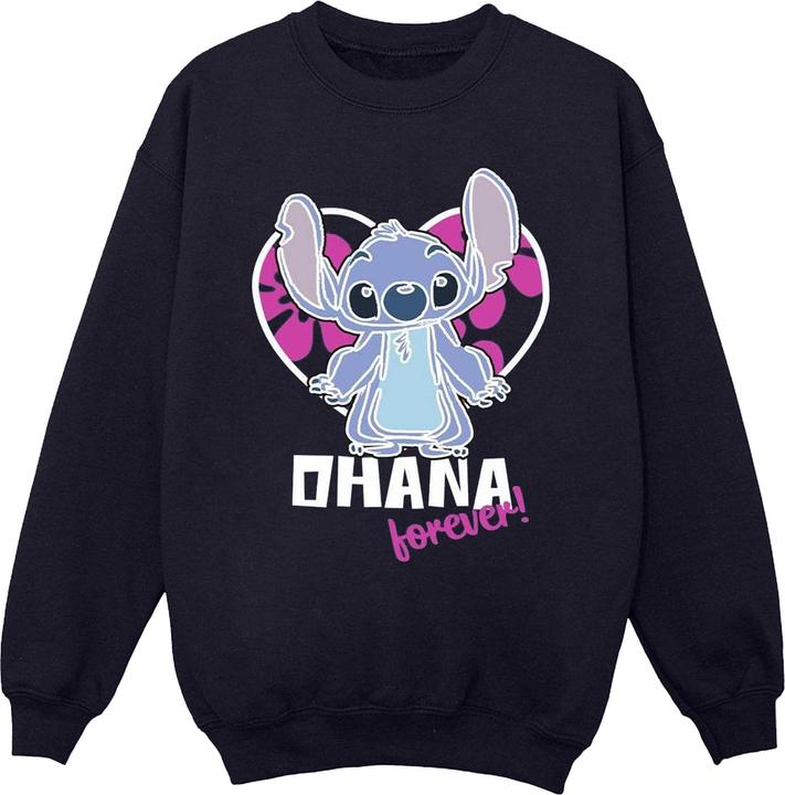 Immagine prodotto Disney Lilo And Stitch Ohana Forever Heart Felpa Uomo (L)