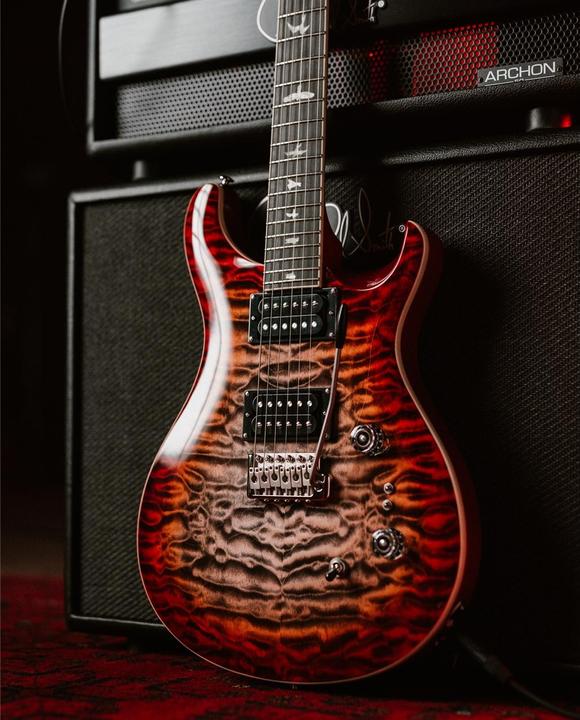 Actual product image PRS SE Custom 24-08 Quilt (Electric guitar, mahogany, Quilted maple, Maple)