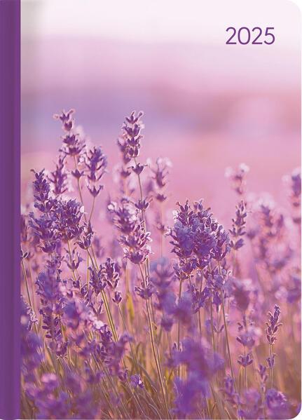 Actual product image Alpha Edition Ladytimer Lavender 2025 pocket calendar, 10,7x15,2cm, calendar with 192 pages (11 x 15 cm, German)