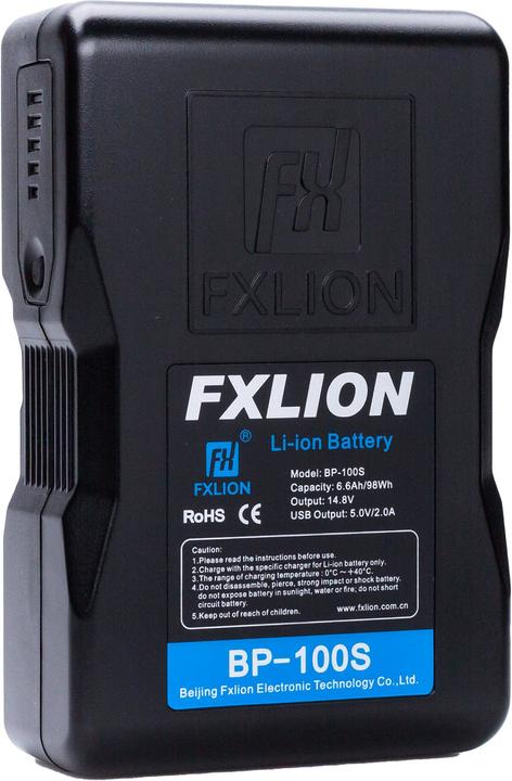 Fxlion Cool Black BP-100S, V-Mount (Accumulatore di carica elettrica)