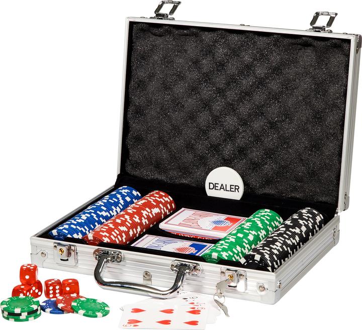 Actual product image Clown games Poker Set Alu Case 200 Pieces (English)
