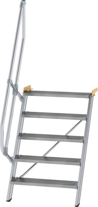 Actual product image Munk Stairs 60° Step width 800 mm 5 steps Aluminium ribbed (94.10 cm)