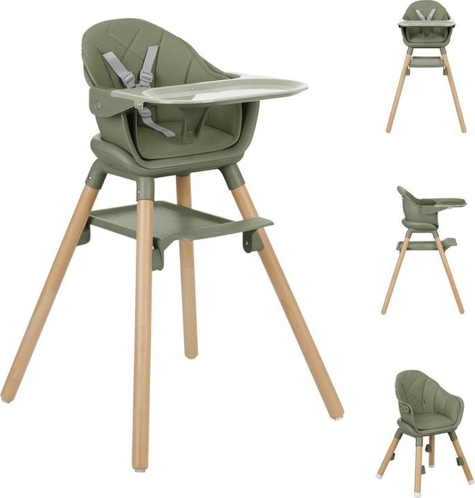 Produktbild Kikkaboo Kinderhochstuhl Woody 2 in 1 (Hochstuhl)