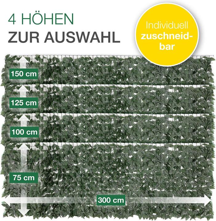 Immagine prodotto Aktivshop Siepe per la privacy del balcone (300 cm)
