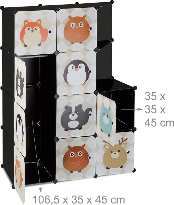 Image du produit Relaxdays Étagères sans boulons