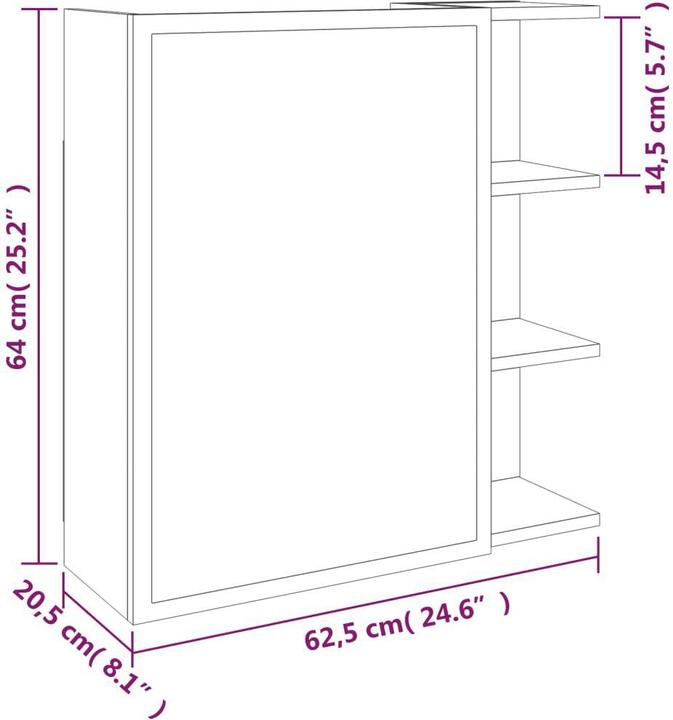 Produktbild VidaXL Brigite (62.5 x 20.5 x 64 cm)
