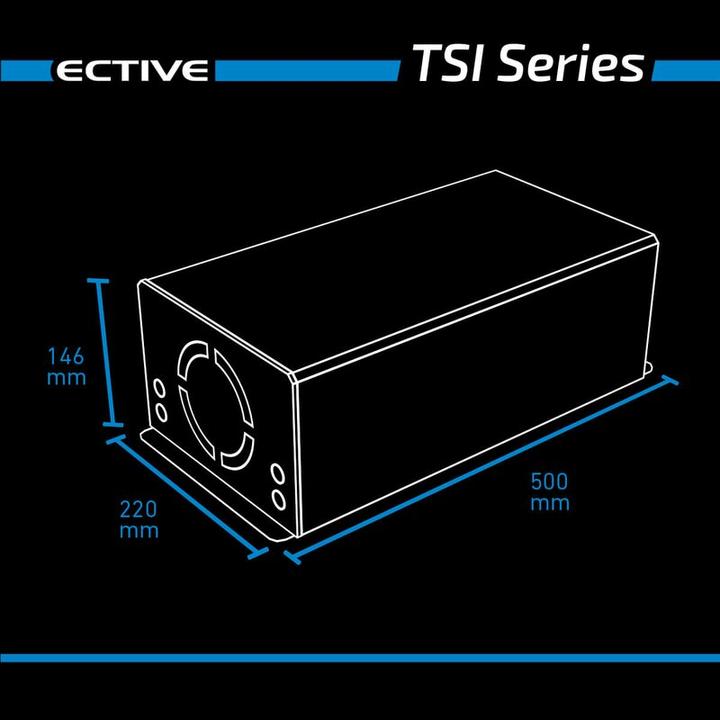 Produktbild Ective TSI 30 Sinus-Wechselrichter 3000W 12V