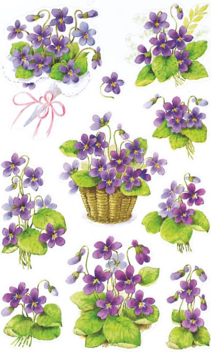 Produktbild Z-Design Blumenaufkleber