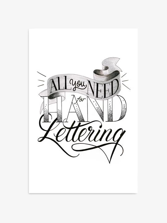 Actual product image Faber-Castell Pitt Artist Pen Handlettering (Black, Gray, 9 x)