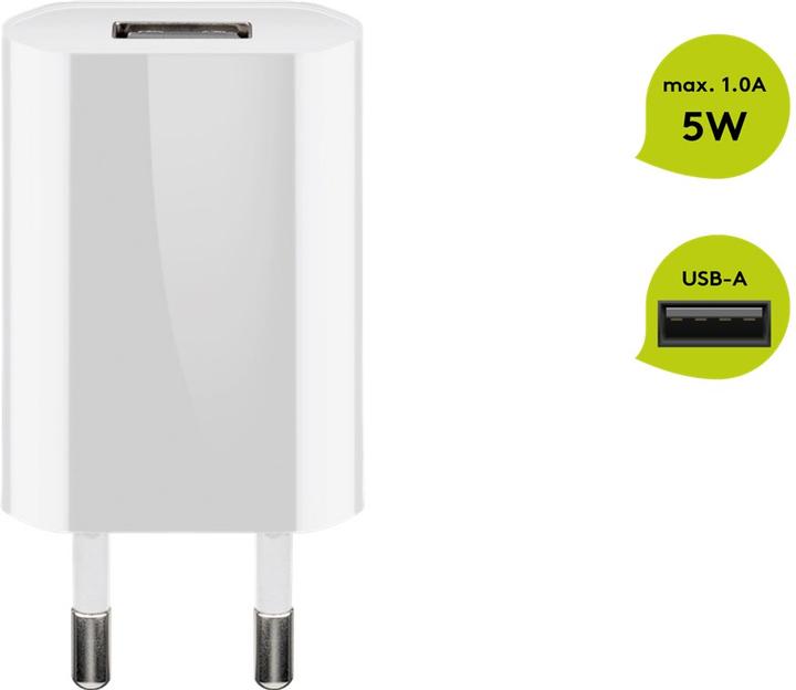 Produktbild Goobay USB-A Ladegerät Slim (5 W)