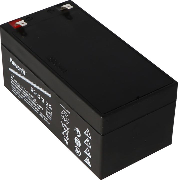 Image du produit Exide Akku Powerfit S312/3.2S Blei Akku, Anschluss 4,8mm, VDS (12 V, 3.20 Ah)