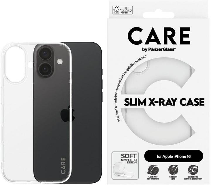 Produktbild PanzerGlass CARE by ® Fashionable Case Transparent X-Ray Soft Basic iPhone '24 6.1" (Apple iPhone 16)