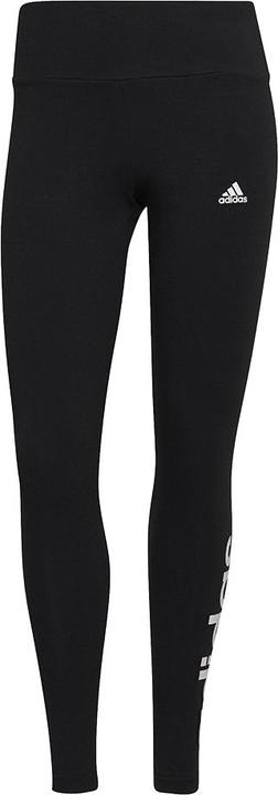 Actual product image adidas Ladies Essentials High-Waisted Logo Tight, Black/White, L (L)