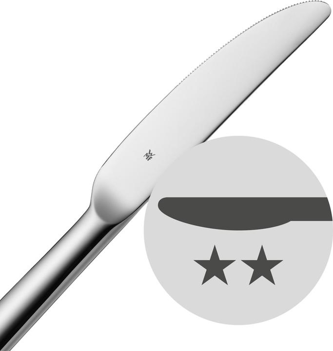 Produktbild WMF Besteck Besteckset 6 Personen Boston 30tlg Monobloc-Messer Edelstahl poliert (30 Stück, Besteck Set)