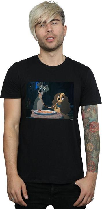 Immagine prodotto Disney Lady And The Tramp Spaghetti Slurp Maglietta Uomo (4XL)