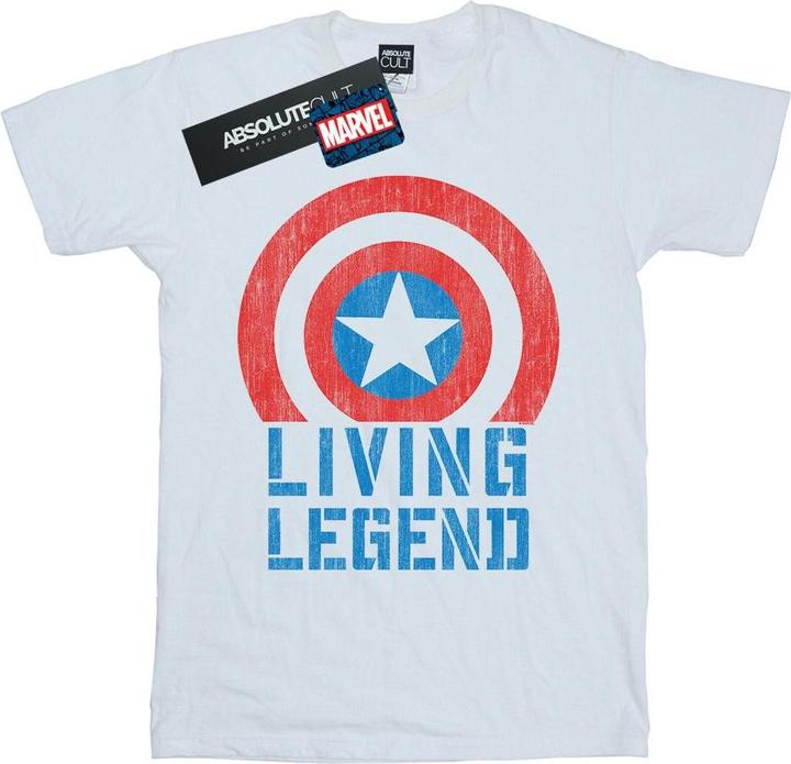 Actual product image Mens Captain America Living Legend T-Shirt (4XL)