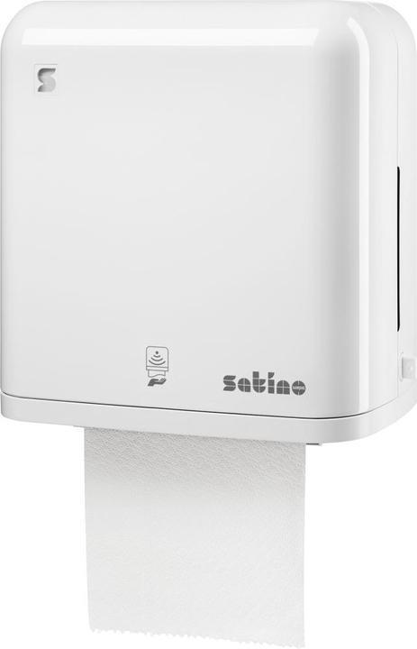 Actual product image Wepa Towel dispenser Sensor Dimensions: 34.8 x 38.6 x 22 cm (W x H x D) Material: plastic