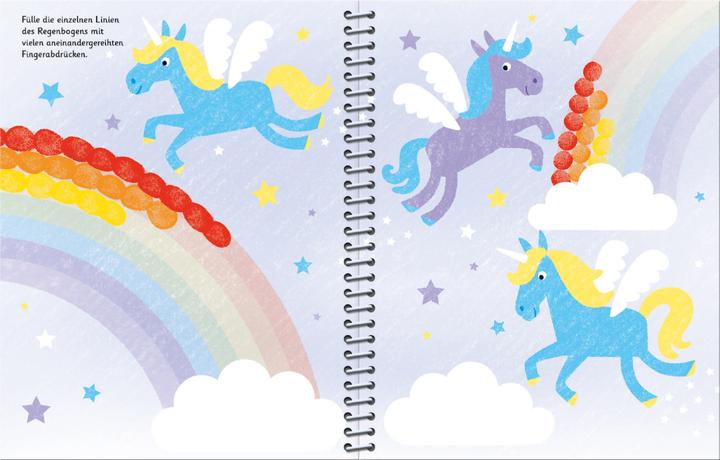 Actual product image Finger stamping: unicorns and fairies