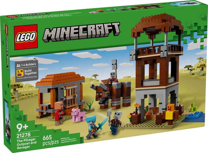 Productafbeelding LEGO Ein Verwüster am Plünderer-Aussenposten (21278, LEGO Minecraft)