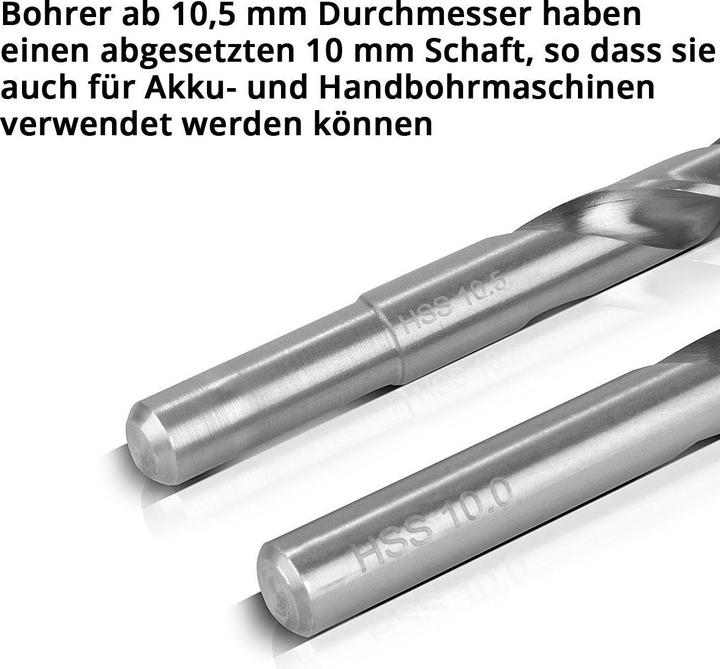 Actual product image Stahlwerk HSS wood twist drill 25-piece set 1-13 mm DIN 338 with sharpened edges (1 mm - 13 mm)