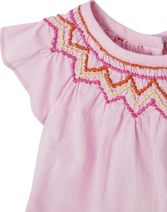 Actual product image Vertbaudet Girls' baby set: blouse, shorts & hairband (98)