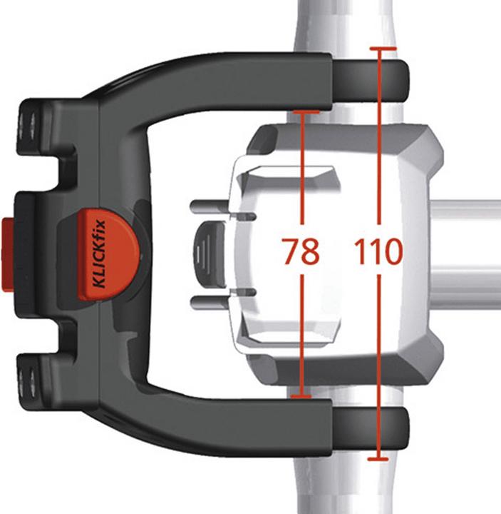 Image du produit KlickFix Adaptateur de guidon pour les vélos électriques
