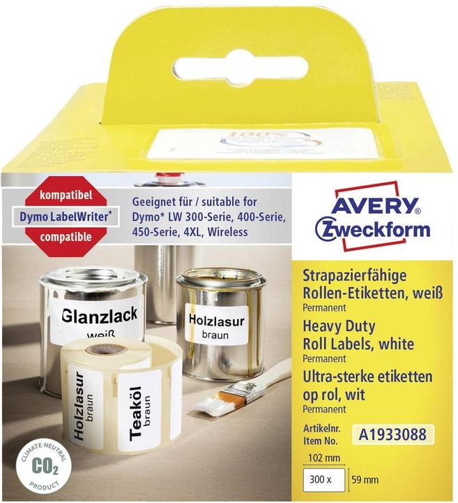 Actual product image Avery Roll labels