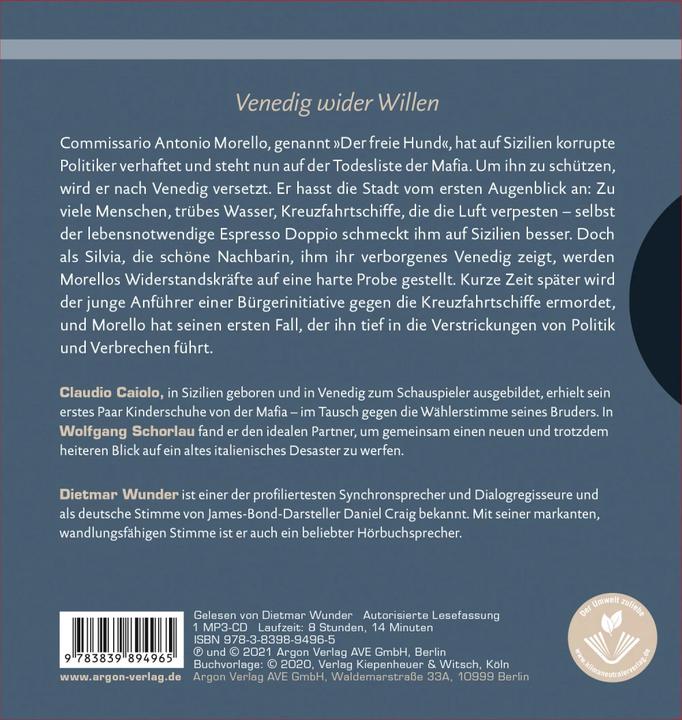 Image du produit Le chien libre (Wolfgang Schorlau, Claudio Caiolo, Dietmar Wunder, Allemand)