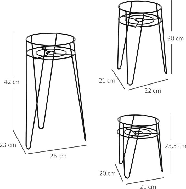 Produktbild Jamb Blumenständer 3er Set