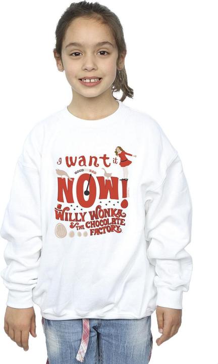 Image du produit Willy Wonka & the Chocolate Factory - Sweat VERRUCA SALT WANT IT NOW - Fille (152, 158)