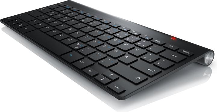 Image du produit Aplic Clavier sans fil, clavier fin sans fil 2,4GHz, disposition du clavier Windows, disposition QWERTZ (DE, Sans fil)