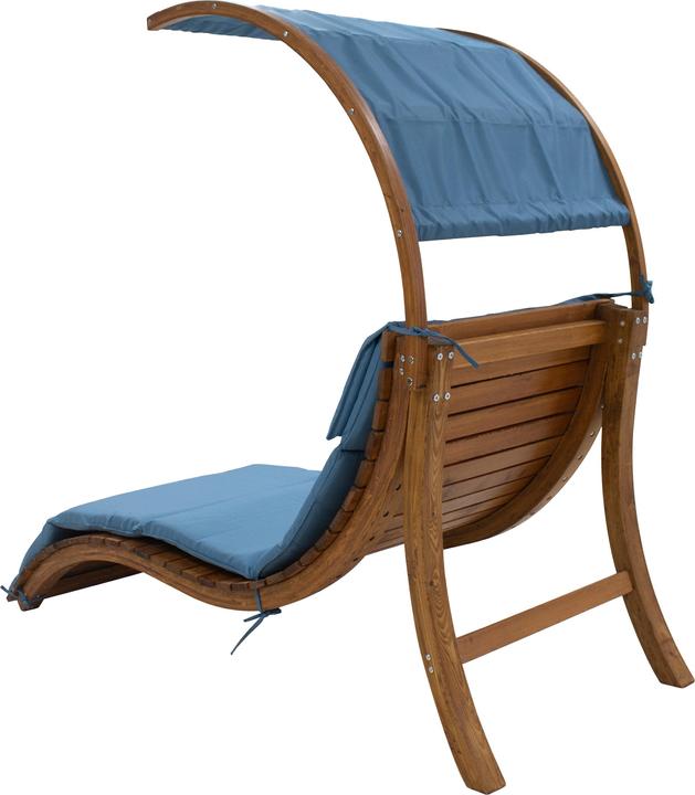 Actual product image Axi Salina Deckchair with Parasol Blue (186.50 cm)